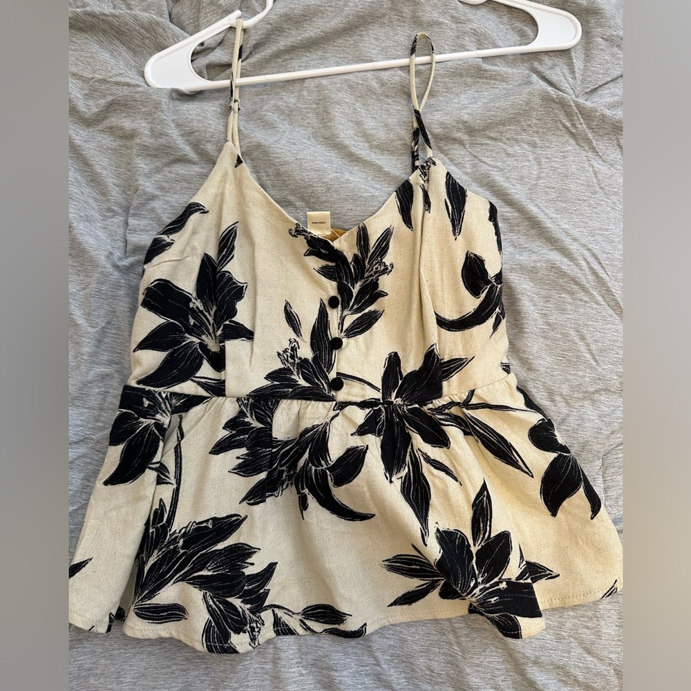 Elegant Black Floral Women's Blouse